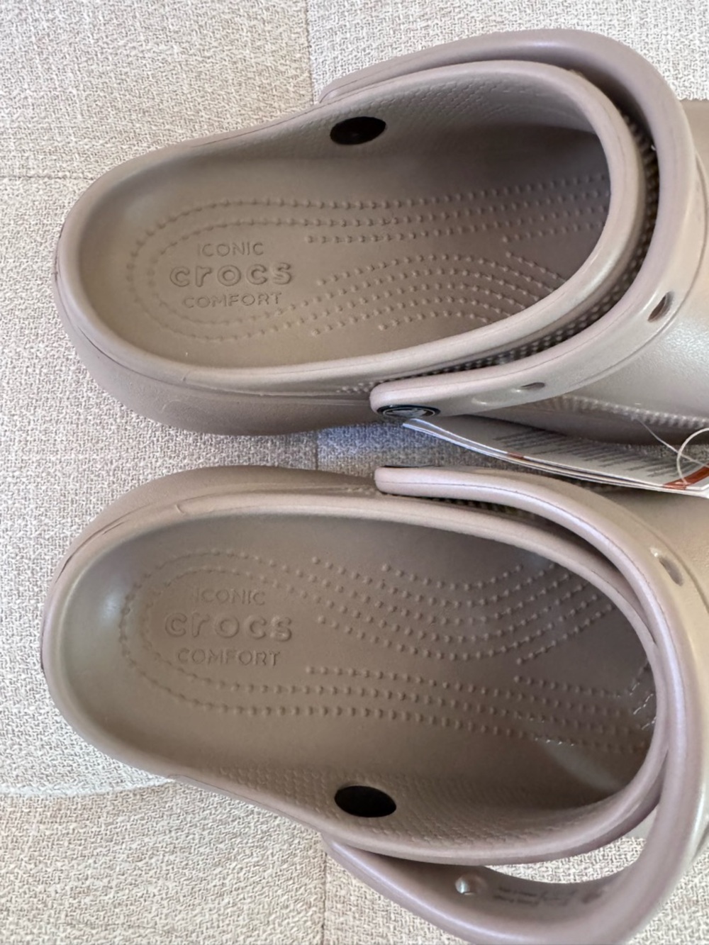 Crocs Classic Platform Clog Taupe Women’s 8 Elevated Comfort Casual - Picture 7 of 7